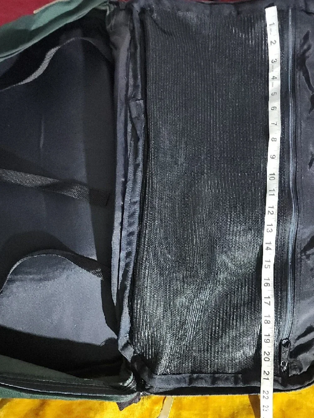 '93 Vintage Jansport Dark Green Travel Duffel Backpack Bag